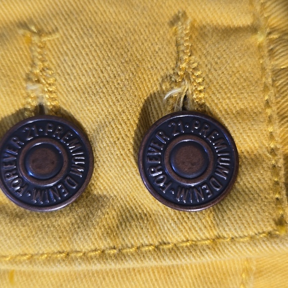 Women's forever 21 short, Sz M, color yellow - Picture 4 of 12